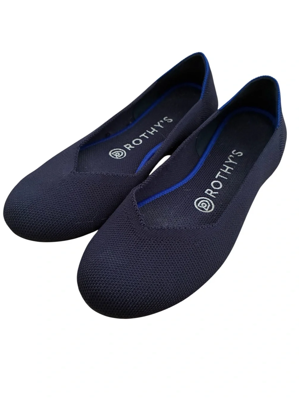 Rothy’s Round Toe Ballet Flats The Flat Navy Blue 6.5